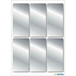 Sticker de Noël  rectangulaire  26 x 54 mm  argent HERMA