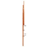 vidaXL Tête de lit cire marron 140 cm bois massif de pin
