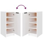 vidaXL Armoire à chaussures Blanc 30x35x70 cm Bois d'ingénierie