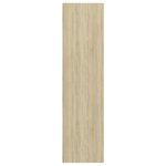 vidaXL Meuble TV mural Chêne sonoma 37x37x142 5 cm Bois d’ingénierie