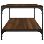 vidaXL Table basse Chêne marron 100x50x40 cm Bois d'ingénierie