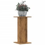 vidaXL Supports pour plantes 2 Pièces chêne artisanal bois d'ingénierie
