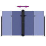 vidaXL Auvent latéral rétractable bleu 200x1200 cm