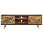 vidaXL Meuble TV Bois de manguier massif 140 x 30 x 45 cm