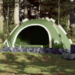 vidaXL Tente de camping 4 personnes vert libération rapide