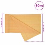 vidaXL Filet brise-vue sable 1 5x50 m PEHD 150 g/m²