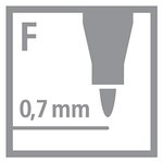 Feutre pour Transparent OHPen Permanent Pointe fine Vert STABILO