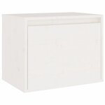 vidaXL Meubles TV 4 Pièces Blanc Bois massif de pin