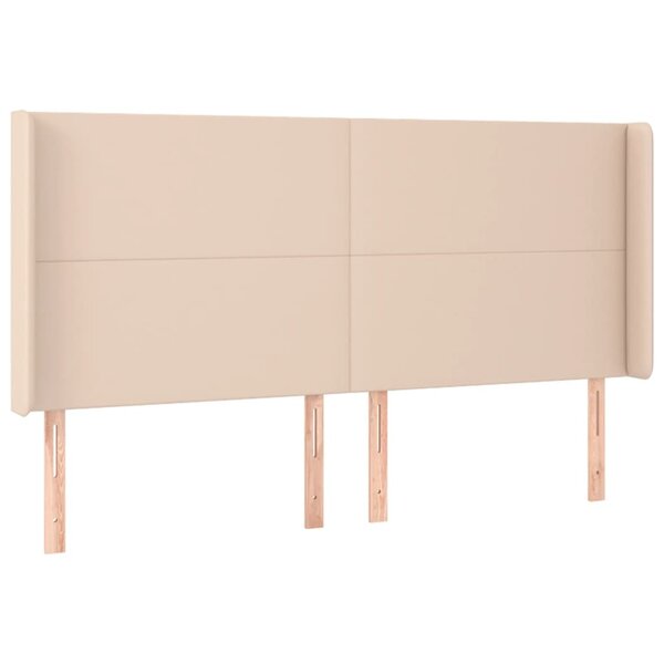 vidaXL Tête de lit avec oreilles Cappuccino 183x16x118/128 cm