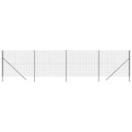 vidaXL Clôture en treillis métallique anthracite 2 2x10 m