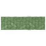 vidaXL Coussin de chaise longue à motif de feuilles tissu oxford