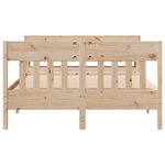 vidaXL Cadre de lit sans matelas 120x190 cm bois de pin massif