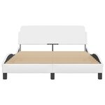 vidaXL Cadre de lit sans matelas noir 140x190 cm similicuir