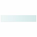 vidaXL Panneaux d'étagère 2 Pièces Verre Transparent 70x12 cm