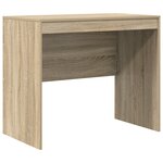 vidaXL Bureau avec rangement Chêne Sonoma Bois d'ingénierie