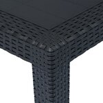 vidaXL Ensemble à manger d'extérieur 5 Pièces Plastique Aspect de rotin
