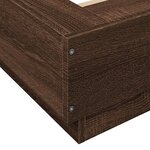 vidaXL Cadre de lit avec lumières LED sans matelas 135x190 cm