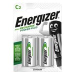 Pile rechargeable C / HR14 Power Plus - 2500 mAh - Lot de 2 accus (paquet 2 unités)