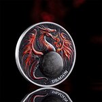 DRAGON Chronicles of Fire 2 Once Argent Monnaie 10 Cedis Ghana 2024