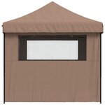 vidaXL Tente de réception pliable escamotable avec 4 parois latérales