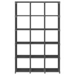 vidaXL Étagère d'affichage 15 cubes Gris 103x30x175 5 cm Tissu