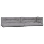 vidaXL Salon palette de jardin avec coussins 5Pièces bois d'acacia massif