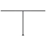 vidaXL Auvent automatique capteur de vent/LED 450x300 cm Bleu et blanc