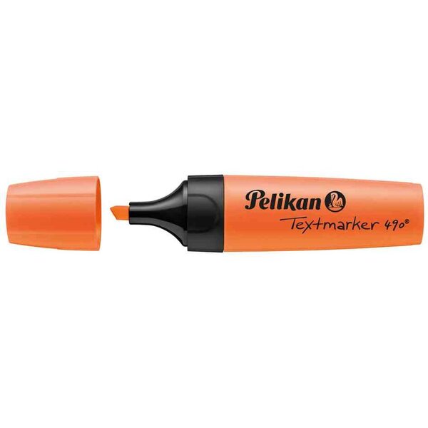 Surligneur Textmarker 490 Pte biseautée 1 - 5 mm Orange fluo PELIKAN