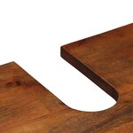 vidaXL Cabinet sous lavabo de salle de bain Marron miel avec détails dorés