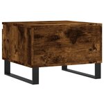 vidaXL Table basse chêne fumé 50x46x35 cm bois d'ingénierie