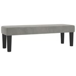vidaXL Sommier à lattes de lit et matelas Gris clair 180x200cm Velours