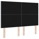 Têtière LED vidaXL Gris foncé 80 cm Velours
