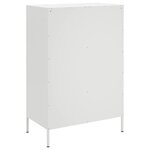vidaXL Buffet haut blanc 68x39x101 5 cm acier laminé à froid