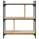 vidaXL Bibliothèque 3 niveaux chêne sonoma 76x32x88 cm