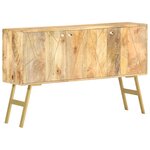 vidaXL Buffet 118x30x75 cm Bois de manguier massif