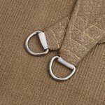 vidaXL Voile d'ombrage 160 g/m² Taupe 3x3 m PEHD