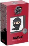 Pièce de monnaie en Argent 2 Dollars g 31.1 (1 oz) Millésime 2022 Warriors of History Chibi NINJA