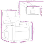 vidaXL Fauteuil inclinable de massage Noir Similicuir