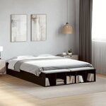 vidaXL Cadre de lit sans matelas noir 120x200 cm