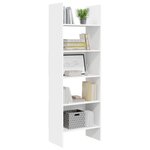 vidaXL Bibliothèque Blanc 60x35x180 cm Bois d’ingénierie