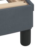 vidaXL Lit avec matelas gris foncé 90x200 cm velours