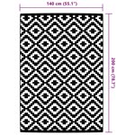 vidaXL Tapis d'extérieur gris 140x200 cm PP
