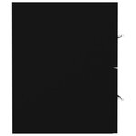 vidaXL Armoire d'évier Noir 80x38 5x48 cm Bois d’ingénierie