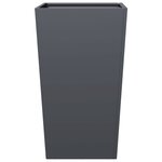vidaXL Jardinières 2 Pièces anthracite 45x45x75 cm acier