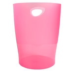 Corbeille à papier ECOBIN Linicolor framboise transparent EXACOMPTA