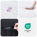 vidaXL Matelas à ressorts bonnell moyen 70x200 cm