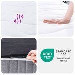 vidaXL Matelas à ressorts ensachés moyen 140x190 cm