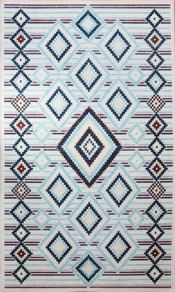 Tapis d'intérieur Berbère 120 x 180 cm - Bleu
