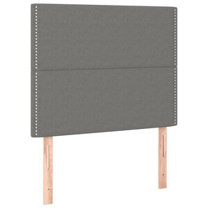 vidaXL Têtes de lit 2 Pièces Gris foncé 90x5x78/88 cm Tissu