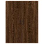 vidaXL Armoires murales 2 Pièces chêne marron 69 5x34x90 cm